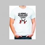 King of Bowling pánske tričko 100%bavlna značka Fruit of The Loom